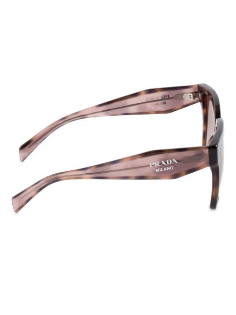 Prada Eyewear logo-print sunglasses - Brown