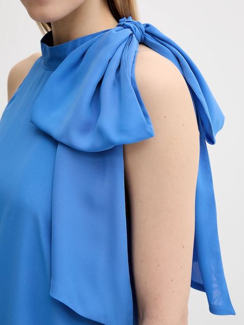 Gestuz sukienka kolor niebieski maxi rozkloszowana 10910220