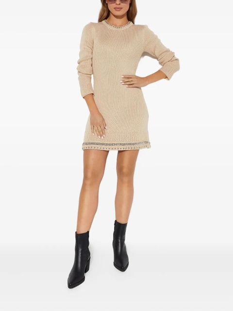 Rabanne long sleeve mini dress - Neutrals - zdjęcie produktu nr 2