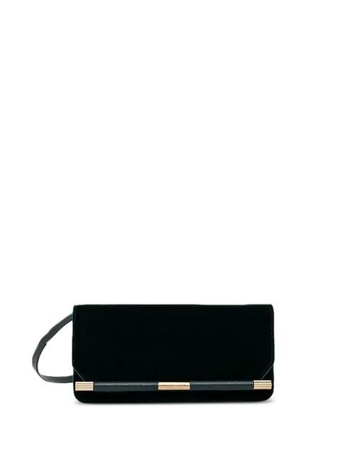 Victoria Beckham velvet clutch bag - Green - zdjęcie produktu nr 1