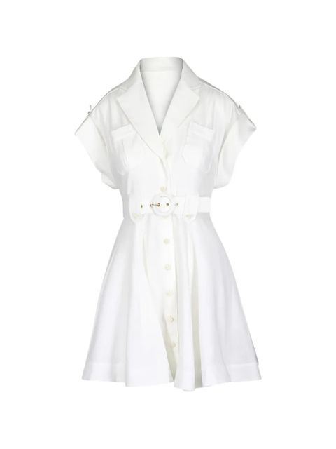 ZIMMERMANN belted v-neck dress - White - zdjęcie produktu nr 1