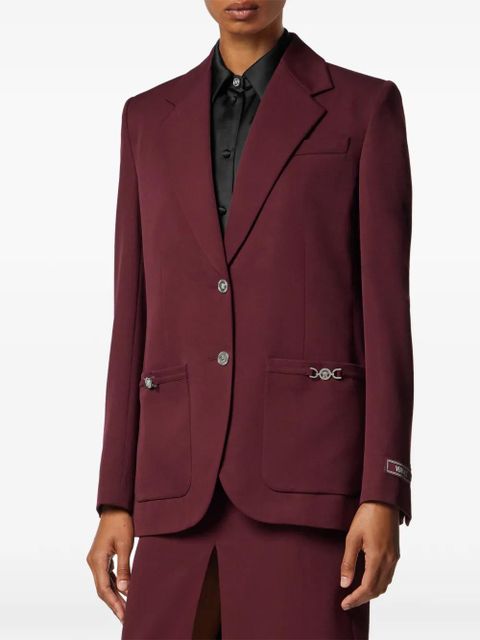 Versace Medusa-detail pocket blazer - Red