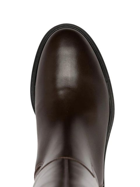 Aeyde Henry 45mm knee-length boots - Brown