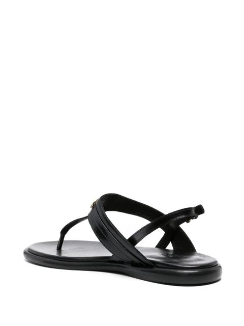 ISABEL MARANT Nya leather slingback sandals - Black