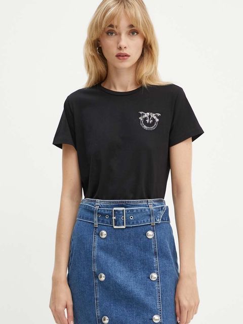 Pinko t-shirt damski kolor czarny 103320 A24E