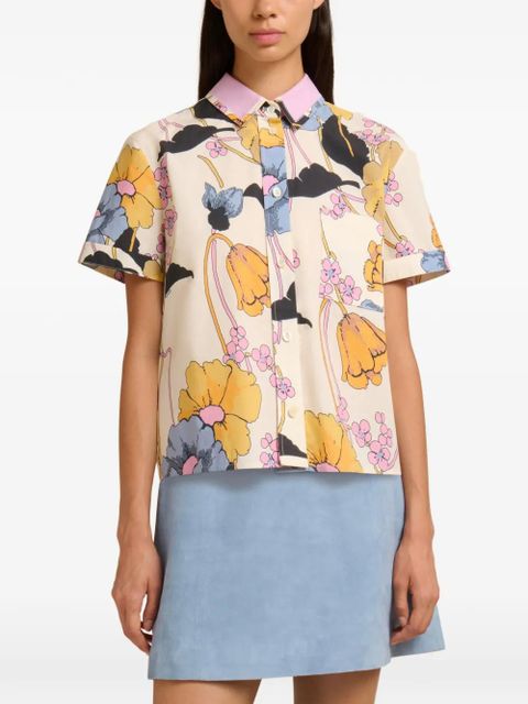 Marni floral-print pocket shirt - Neutrals - zdjęcie produktu nr 2