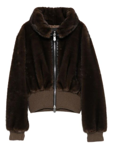 PINKO faux-fur jacket - Brown - zdjęcie produktu nr 1