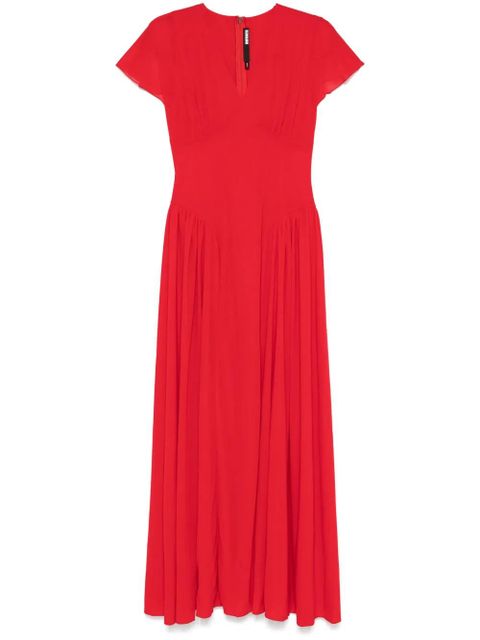 ROTATE BIRGER CHRISTENSEN V-neck maxi dress - Red - zdjęcie produktu nr 1