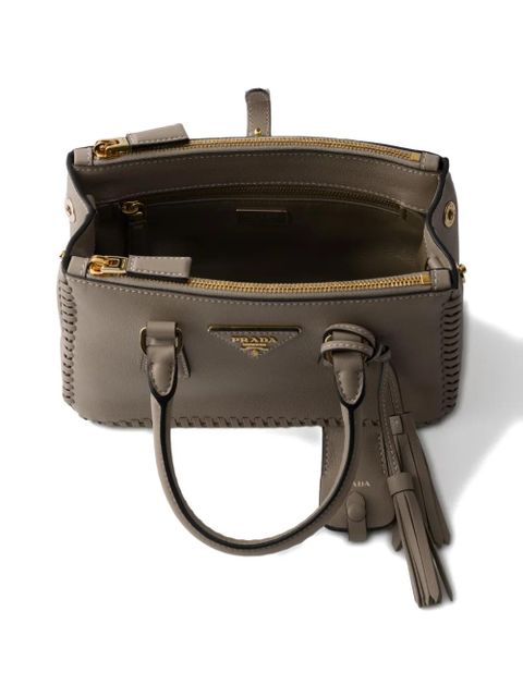 Prada mini Galleria leather tote bag - Grey - zdjęcie produktu nr 2