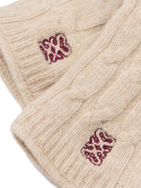 SANDRO cable-knit gloves - Neutrals - zdjęcie produktu nr 2