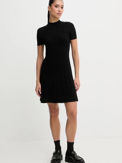 HUGO sukienka kolor czarny mini dopasowana 50554080 - zdjęcie produktu nr 2