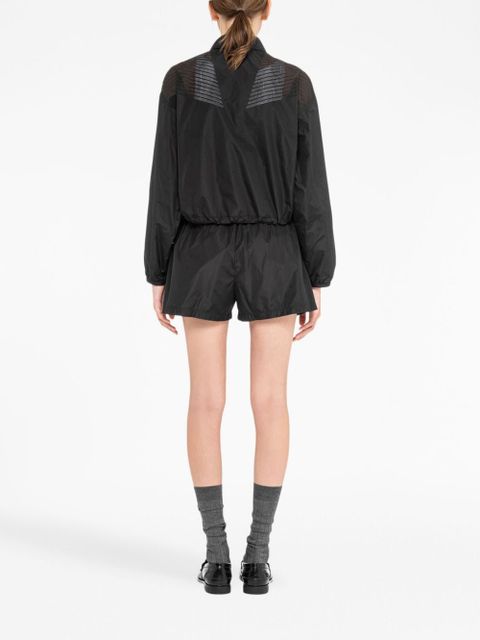 Miu Miu Technical-silk blouson jacket - Black
