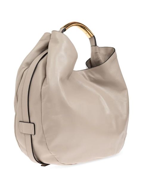 Moschino leather tote bag - Neutrals