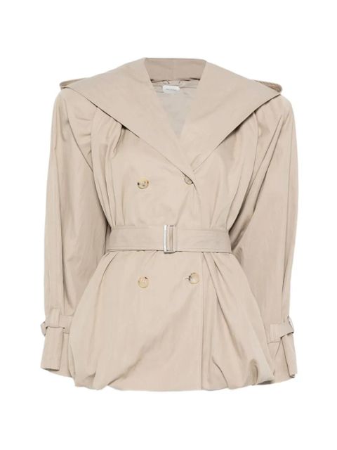 Magda Butrym belted hooded coat - Neutrals - zdjęcie produktu nr 1