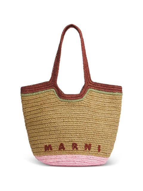 Marni Seaside woven-design tote bag - Neutrals - zdjęcie produktu nr 1