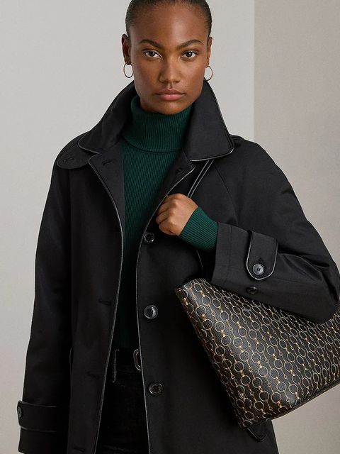 Lauren Ralph Lauren torebka dwustronna kolor czarny 431795329