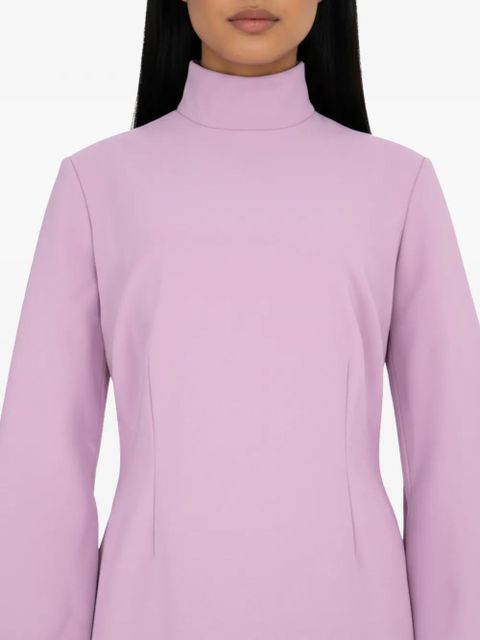 Solace London Josefine funnel-neck maxi dress - Pink