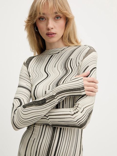 Desigual sukienka CHIARA kolor zielony mini dopasowana 25WWVK35