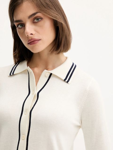 Guess Jeans kardigan z domieszką wełny damski kolor beżowy lekki W5YR32 Z3HO2