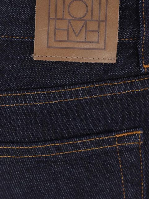 TOTEME logo-patch jeans - Blue - zdjęcie produktu nr 2