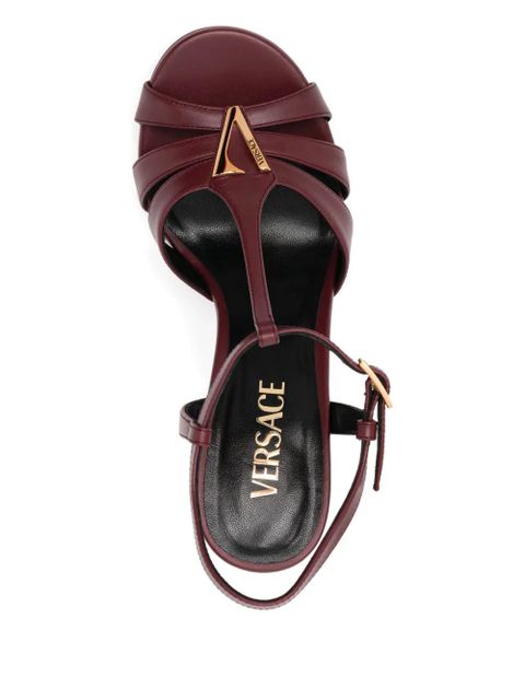Versace 120mm V sandals - Red
