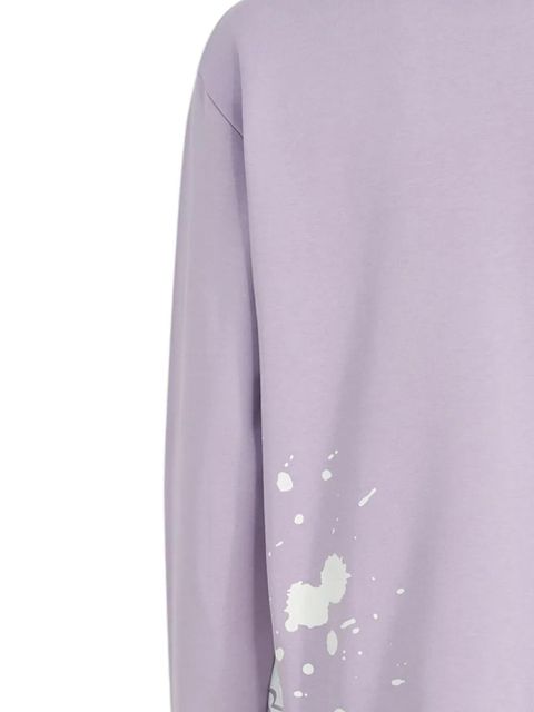 Moncler splash-print long-sleeve sweatshirt - Purple