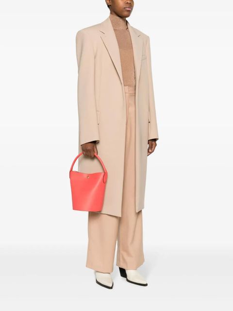 Longchamp small Épure leather bucket bag - Pink