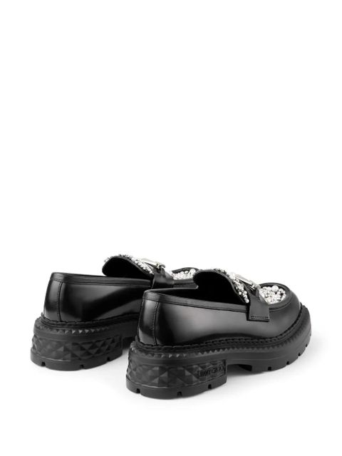 Jimmy Choo Marlow diamond loafers - Black