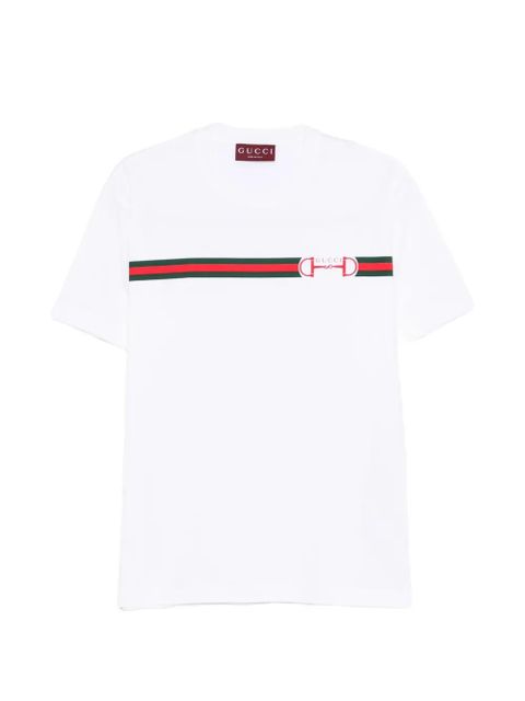 Gucci stripe logo T-shirt - White - zdjęcie produktu nr 1