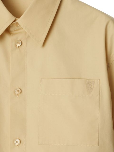 Burberry cropped cotton shirt - Neutrals