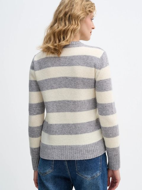 United Colors of Benetton kardigan wełniany kolor szary lekki 103ME5014