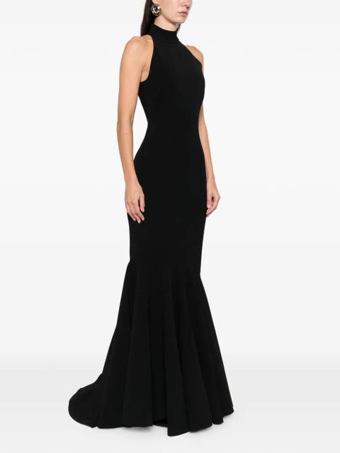Solace London halterneck maxi dress - Black