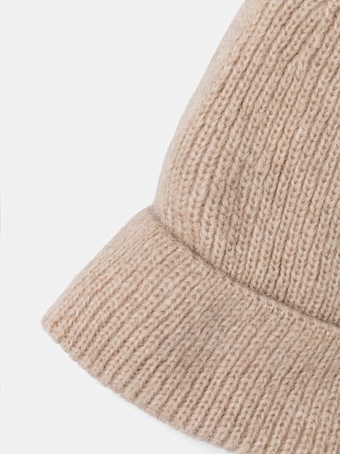 Answear.LAB czapka z wełną merino kolor beżowy - zdjęcie produktu nr 2