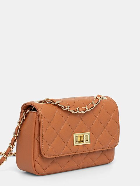 Answear.LAB torebka skórzana kolor brązowy