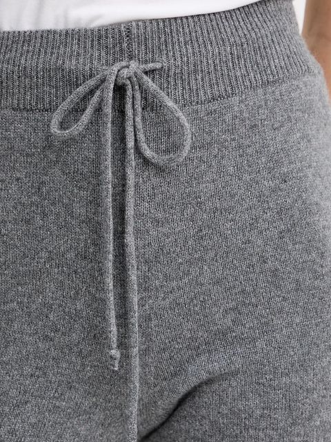 Twinset spodnie dresowe z wełną kolor szary gładkie 252TT3352 - zdjęcie produktu nr 2