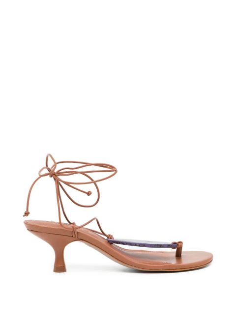 FARM Rio lace up sandals - Brown - zdjęcie produktu nr 1