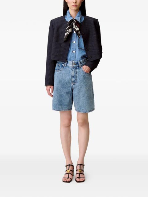 Claudie Pierlot buttoned denim shirt - Blue - zdjęcie produktu nr 2