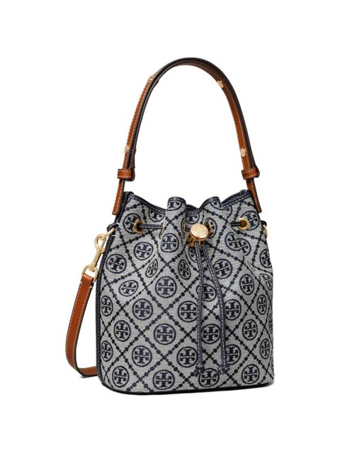 Tory Burch monogram bucket bag - Blue - zdjęcie produktu nr 2