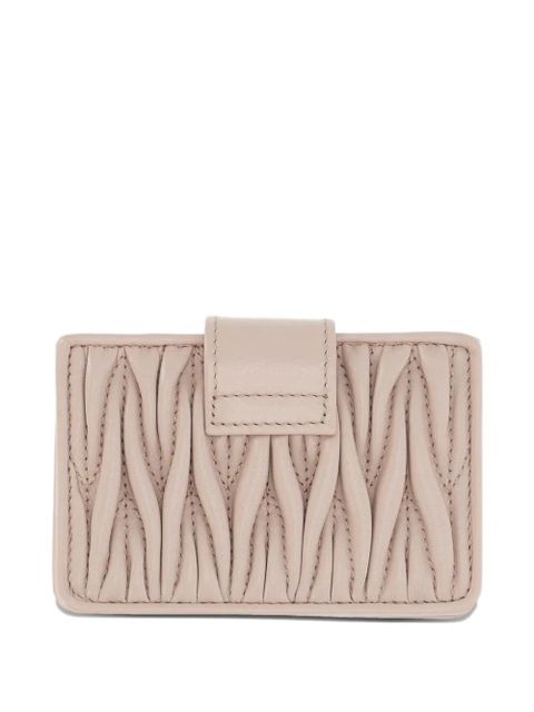 Miu Miu Matelasse card holder - Neutrals - zdjęcie produktu nr 2