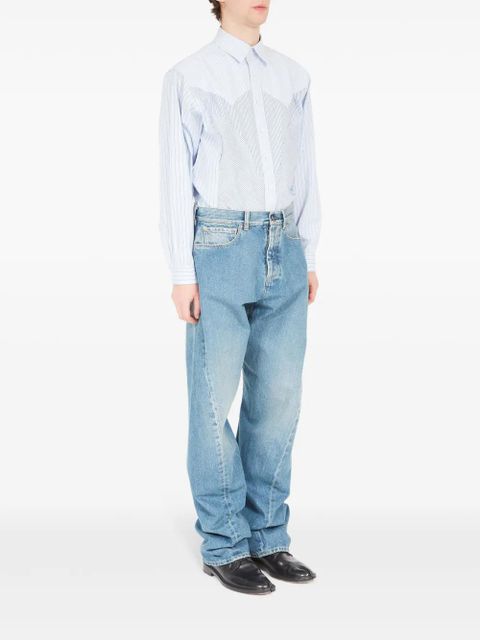 Maison Margiela seam-detail tapered jeans - Blue