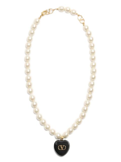 Valentino Garavani Coeur Royal necklace - White - zdjęcie produktu nr 1