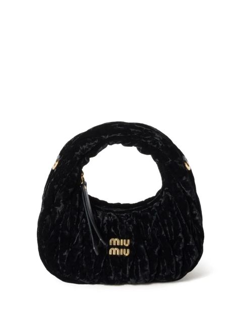 Miu Miu Wander velvet mini bag - Black
