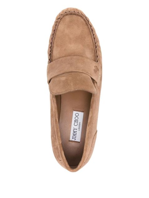 Jimmy Choo Ellis suede loafers - Neutrals
