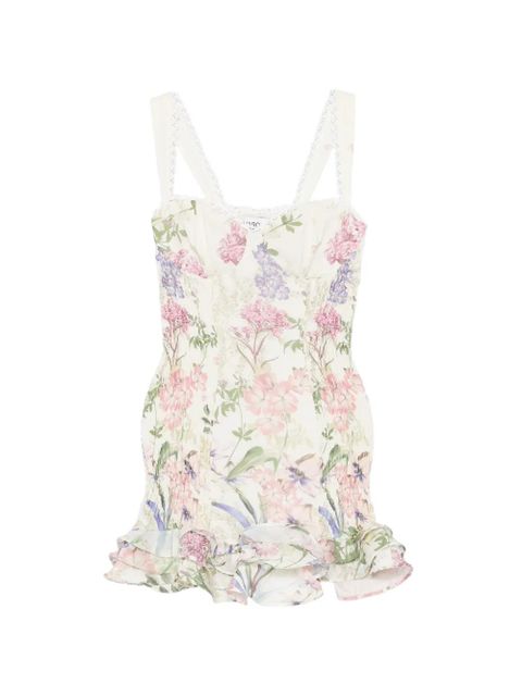 Charo Ruiz Ibiza Sunil floral mini dress - Neutrals - zdjęcie produktu nr 1