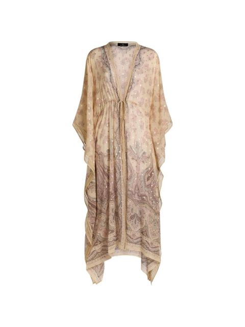 ETRO placed print kaftan - Neutrals - zdjęcie produktu nr 1