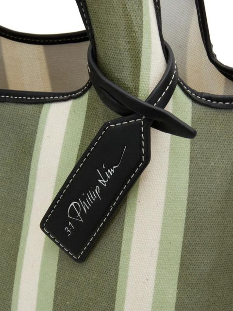 3.1 Phillip Lim medium Market stripe tote bag - Green
