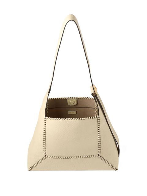 Jimmy Choo medium Diamond Hobo leather shoulder bag - Neutrals