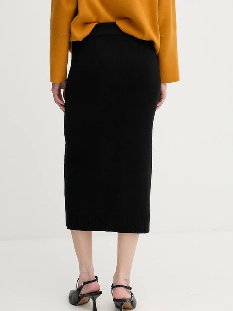 Dkny spódnica kolor czarny midi prosta DJ4R0377 - zdjęcie produktu nr 2