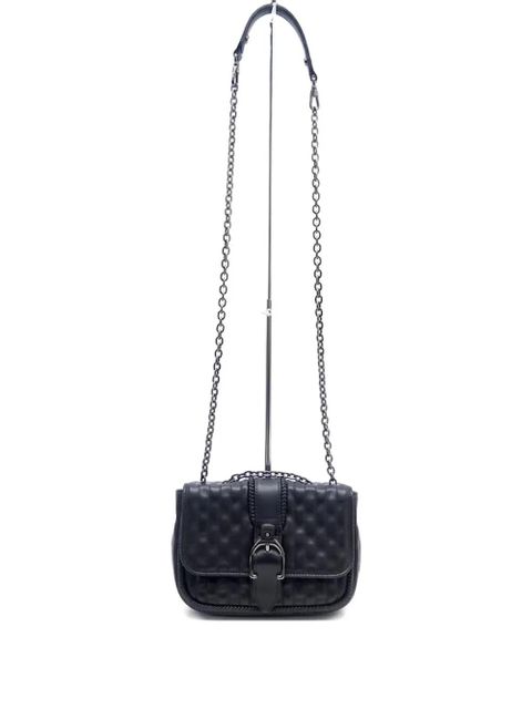 Longchamp quilted chain-strap cross-body bag - Black