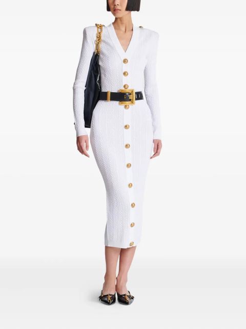 Balmain cable-knit skirt - White - zdjęcie produktu nr 2